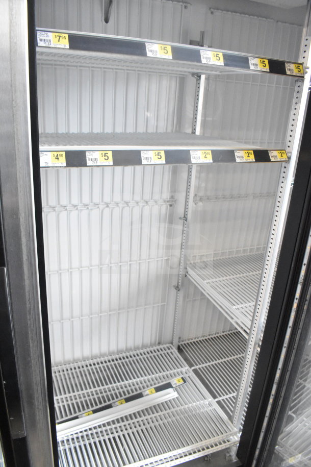 2017 True GDM-72F-HC commercial freezer, 3 glass doors, shelves, tested and working, 115/208-230V, 1 phase.