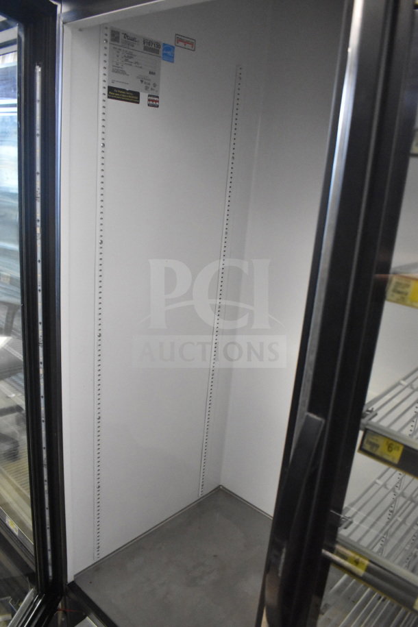2017 True GDM-72-HC commercial cooler, 3 glass doors, tested working, 115V, 1 phase, clean interior, shelving not included.