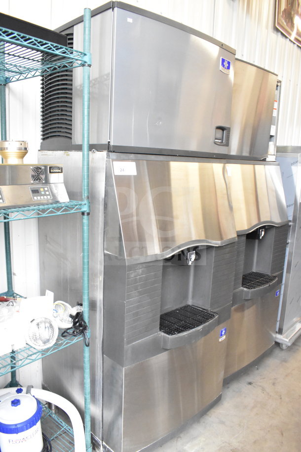 2022 Manitowoc SD0452A Ice Head on SPA310 Dispenser, stainless steel, 115V, 1 Phase, pristine condition.