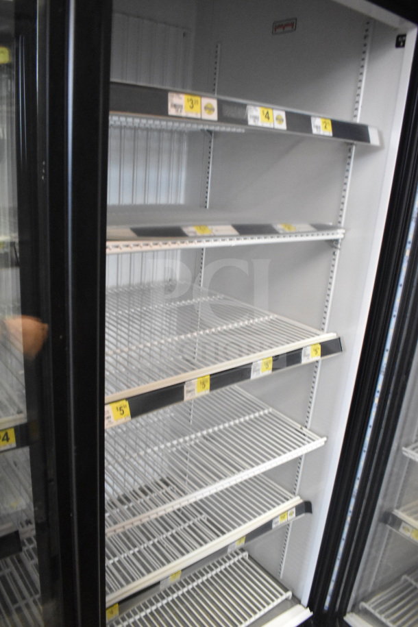 2017 True GDM-72F-HC Commercial 3 Door Reach-In Freezer, shelving visible, tested and working, 115/208-230V.
