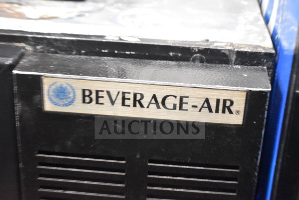 Beverage Air BB72HC-1-GS-B 3 Door Back Bar Cooler, glass doors, commercial use, 115V, 1 phase, branded label shown.