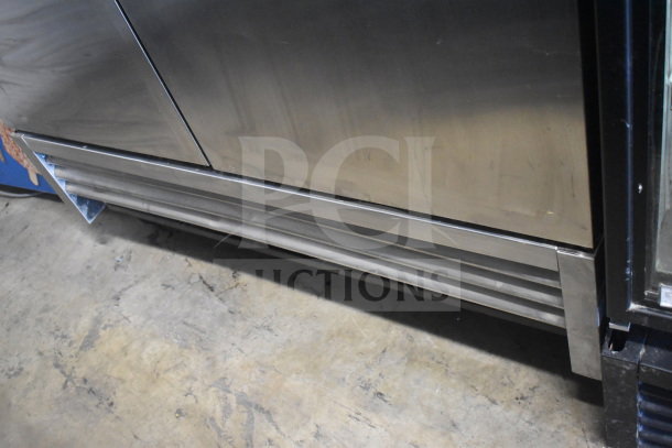 2019 True T-49F-HC commercial reach-in cooler on casters, stainless steel exterior, tested, working condition.