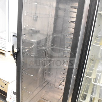 CresCor 121PHUA11D Commercial Heated Holding Cabinet, clear door, multiple racks, on casters, 120V, 1 phase.