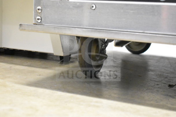 CresCor 121PHUA11D heated holding cabinet on caster, 120 volts, 1 phase; commercial-grade metal construction.