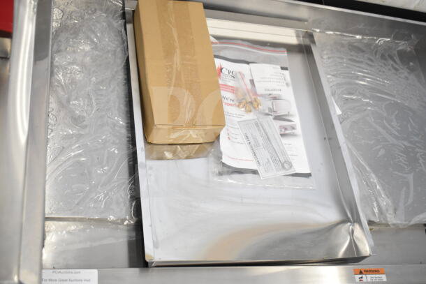 Brand new 2025 Cooking Performance Group GT-CPG-48-NL 48" gas griddle, 120,000 BTU, with flame failure protection.