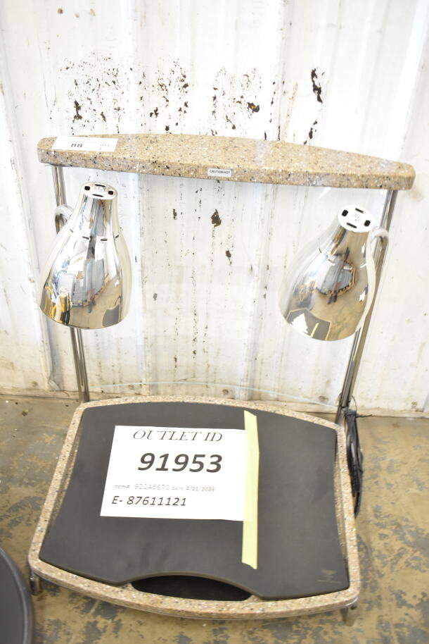 BRAND NEW SCRATCH AND DENT Vollrath 46670 Carving Station, 24"x22"x27", chrome lamps, granite accents, Outlet ID 91953.