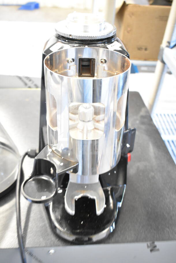 BRAND NEW Estella 236ECEG26 countertop espresso bean grinder, 120V, 1 phase. Note: broken hopper.