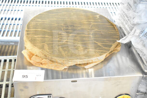 BRAND NEW Carnival King 382GCM16NG 16" Natural Gas Steel Crepe Maker, 24,000 BTU. Minor scratches and dents visible.