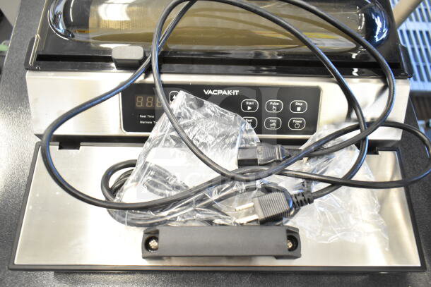 BRAND NEW VacPak-It 186VME12SS vacuum packaging machine with 12" seal bar, digital display, slight cosmetic scratches.