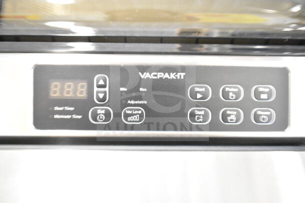VacPak-It 186VME12SS vacuum packaging machine, 12" seal bar, external controls, 120V, brand new, scratch and dent item.