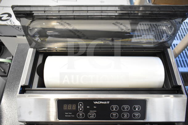 BRAND NEW SCRATCH AND DENT VacPak-It 186VME12SS Vacuum Packaging Machine, 12" Seal Bar, 120V, 1 Phase, visible controls.
