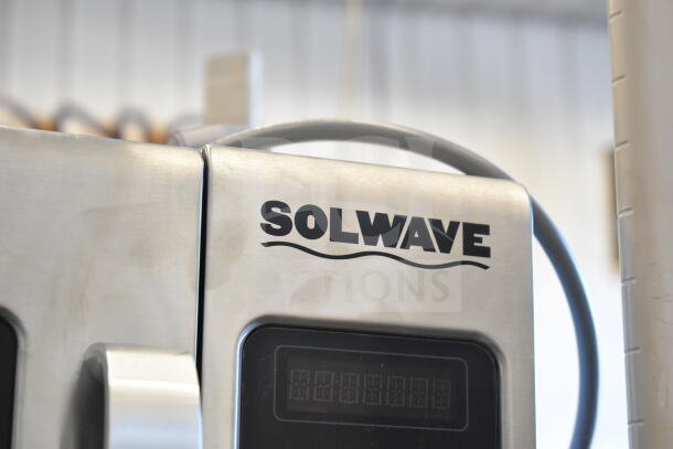 Brand new Solwave 180MW2100TH commercial microwave, large 1.2 cu. ft. interior, stackable, 2,100W, 208/240V, push button controls.