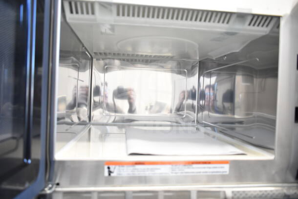 BRAND NEW 2025 Solwave 180MW2100TH commercial microwave, 1.2 cu. ft. interior, push button controls, 2,100W, 208/240V, 1 phase.