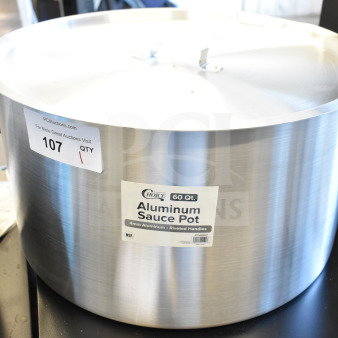 BRAND NEW SCRATCH AND DENT! Choice 471SAP60QT 60 Qt. Aluminum Sauce Pot
