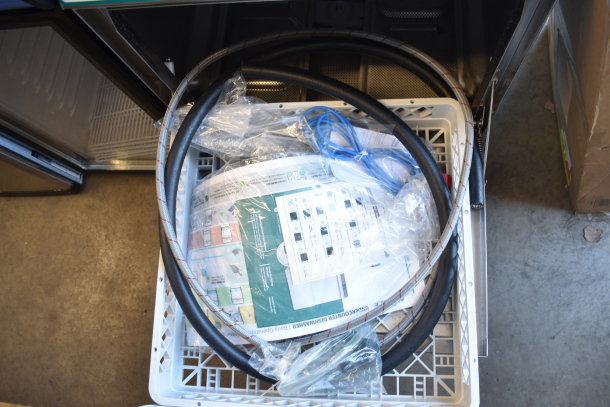 Brand new 2025 Noble 495LTUC24 undercounter dishwasher. Includes manual and accessories. Scratch and dent condition.