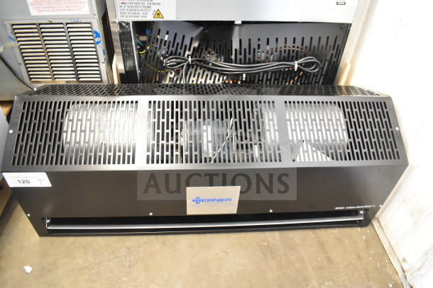 Brand new Berner SHD07-1036AA-BK air curtain, 36" black, scratch and dent, sanitation certified, 120V, 1 phase.