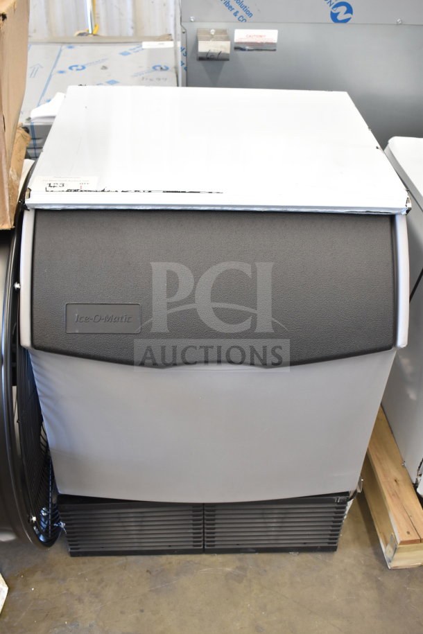 BRAND NEW Ice-O-Matic ICEU220FA5 ice machine, undercounter, full dice cubes, 70 lb. bin, 238 lb. capacity, minor scratches.