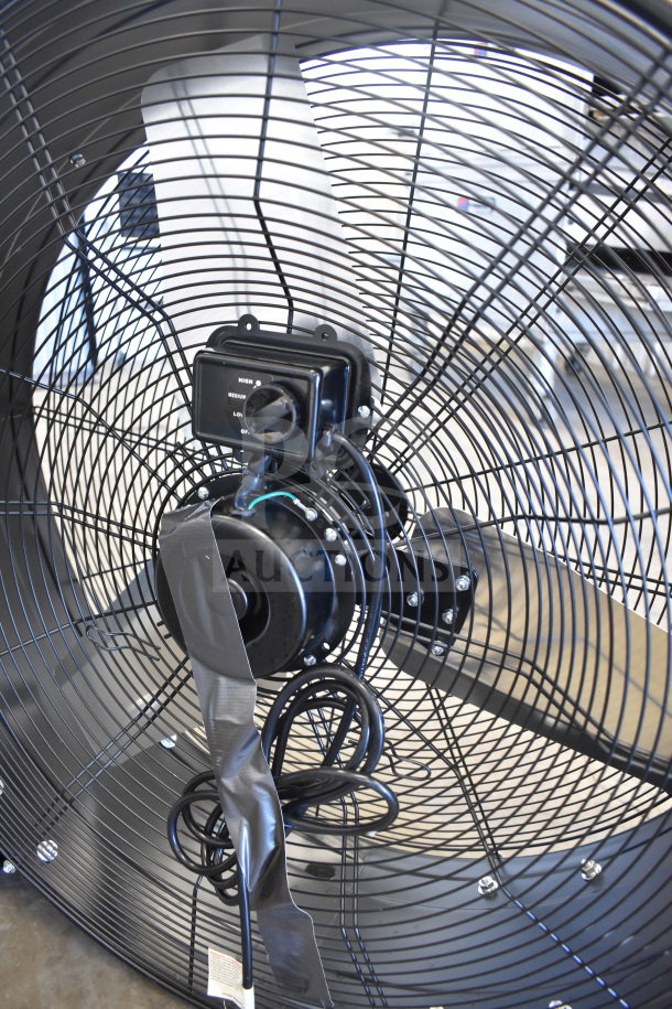 BRAND NEW Boltic 73AVF30MC 30" black powder-coat drum fan, 3-speed, 9,250 CFM, 120V, features direct-drive motor.
