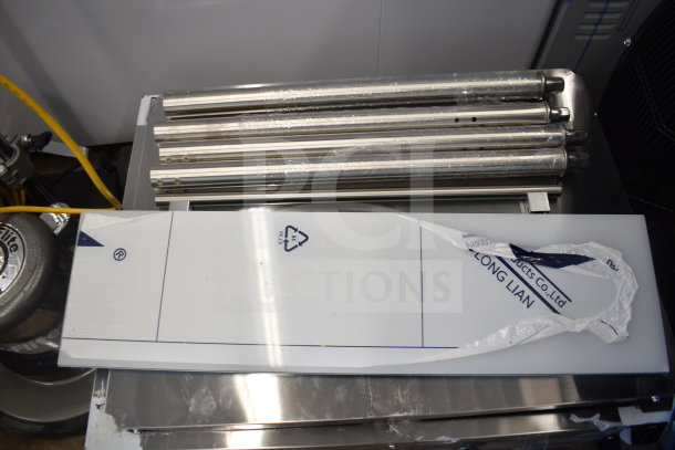 Brand new Avantco 177STE2S two pan electric steam table, 120 volts, 1 phase, with undershelf, minor cosmetic dents.