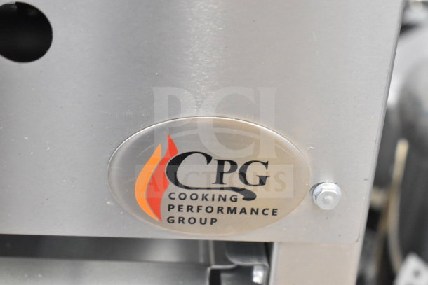 BRAND NEW Cooking Performance Group CPG-SP-18-N Natural Gas Stock Pot Range, 80,000 BTU, with minor scratches and dents.