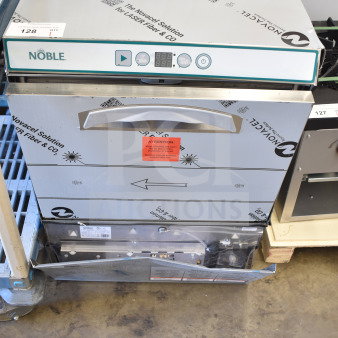 Brand new Noble 495LTUC24 Select Lo Temp undercounter dishwasher, low-temperature, 120 volts, scratch and dent condition.