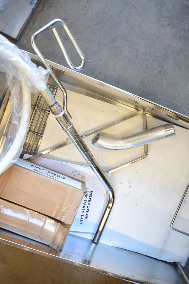 BRAND NEW Pitco Frialator P18, 75 lb. Portable Fryer Oil Filter, 120 Volts, 1 Phase. Visible scratch and dent, includes parts list.
