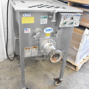 Biro EMG-32 Commercial Floor Style Meat Grinder Mixer on Commercial Casters. 208 Volts, 3 Phase.