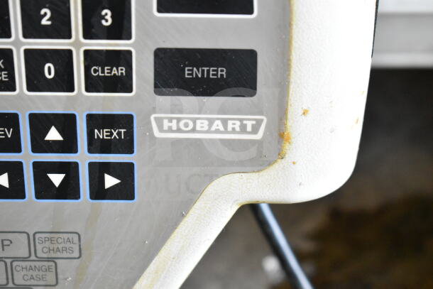 Hobart Quantum-1 commercial food scale, keypad close-up. No power cord, tested and working. Visible wear, 120V, 1 phase.