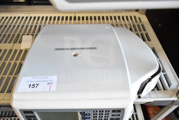 Hobart Quantum-1 commercial food portioning scale, no power cord, 120V, tested working, label reads "PRINTER ONLY NON-WEIGHING SURFACE."