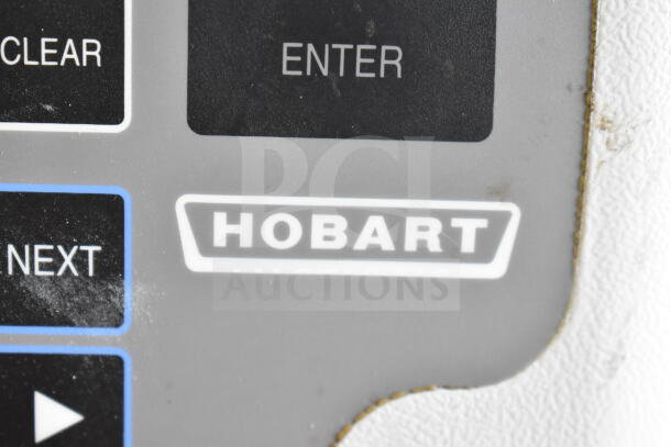 Hobart Quantum-P-1T commercial scale, clear and enter buttons visible, no power cord included, tested and working.