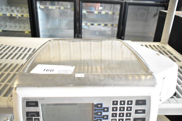 Hobart Quantum-1 commercial countertop food portioning scale, 120 volts, tested and working, keypad and display visible.