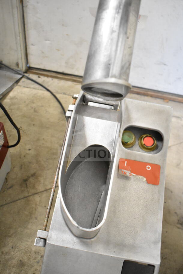 Electrolux TR24 Commercial Countertop Food Processor, 115V, visible wear, power switch, and feed chute.