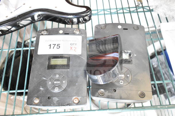 2 Motorola CB300-D CB Series 6-Channel UHF Digital Call Boxes, 902-928 MHz, visible wear, quantity 2 per bid.