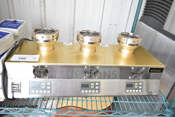 Bonmac HST-103UL Hikari Siphon Bar, 3-burner, stainless steel, 120V, digital controls, excellent condition.