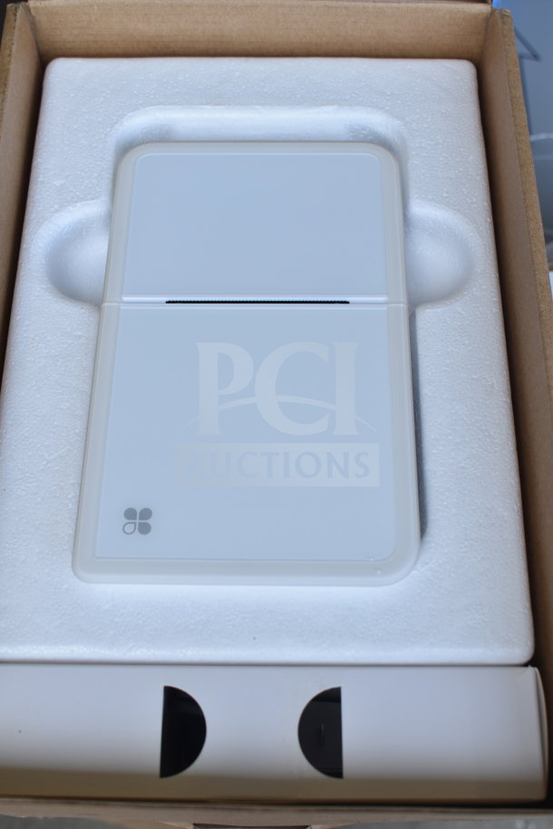 Clover P200 Mobile Printer in original packaging, pristine condition, with logo visible on the casing.