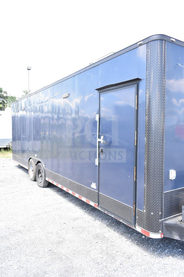 2020 Southern Dimensions 8.5x28 cold beverage/food trailer, blue exterior, dual axle, excellent condition, VIN 4S9S1EK20LW364346.