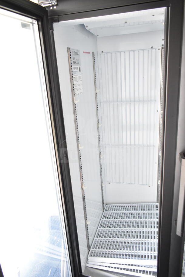 2020 Southern Dimensions 8.5x28 trailer with open beverage cooler, shelving, and visible VIN plate, excellent condition.