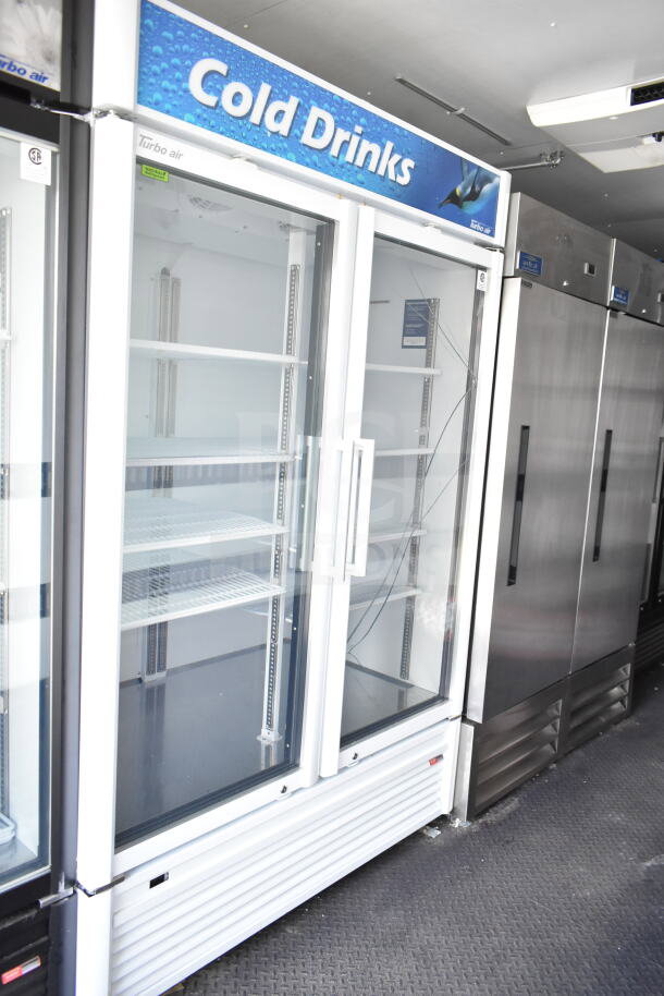 2020 Southern Dimensions 8.5x28 food trailer interior with coolers and freezers, labeled for cold drinks, in excellent condition.