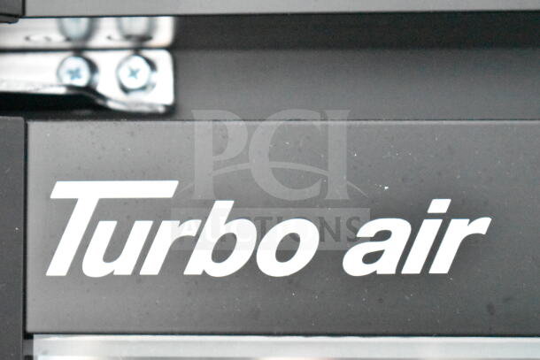 "Turbo Air" logo on the 2020 Southern Dimensions Cold Beverage/Food Trailer, featuring coolers and freezers.