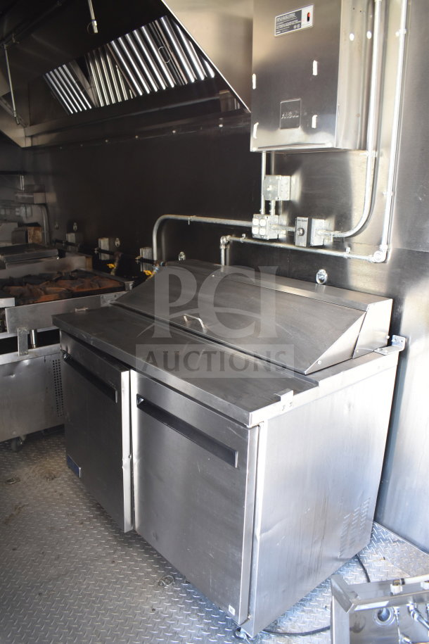2021 Diamond Cargo 8.5x24 food trailer, stainless steel interior, commercial kitchen setup, exhaust hood, excellent condition.