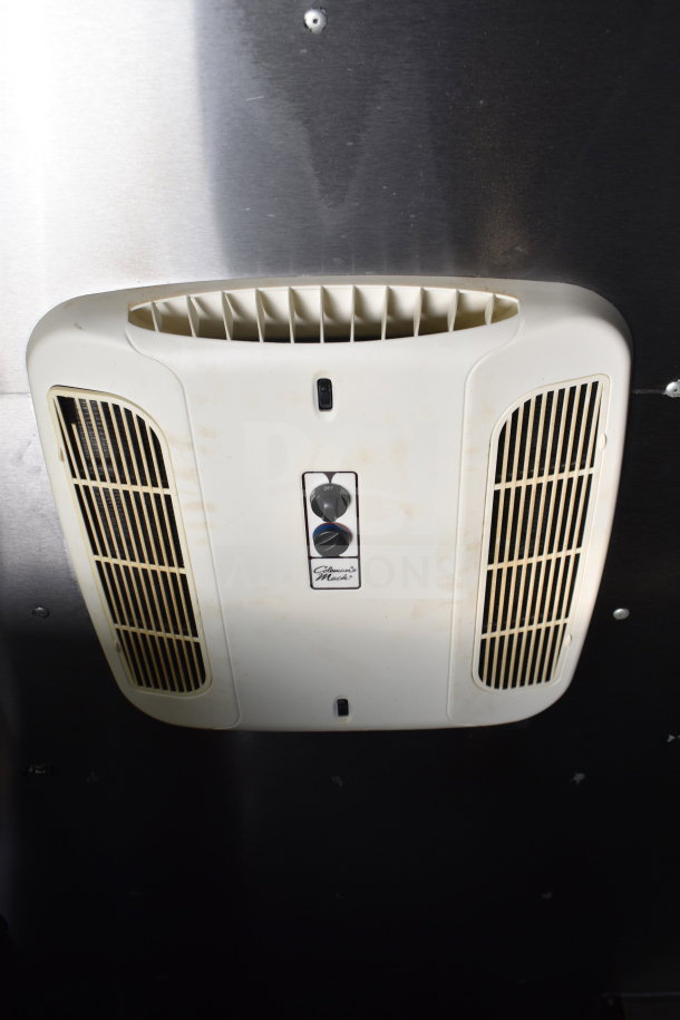 Air vent system inside a 2021 Diamond Cargo 8.5x24 food trailer, featuring adjustable controls.