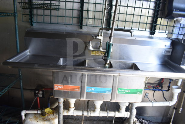 2020 Diamond Cargo 8.5x24 food trailer; stainless steel triple sink for wash, rinse, sanitize. Good condition.