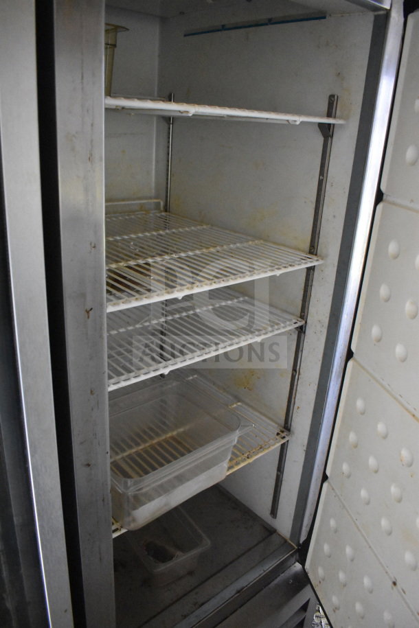 2020 Diamond Cargo food trailer refrigeration unit with wire shelves, clean interior. Model 8.5x24, VIN 53NBE2427L1083687.