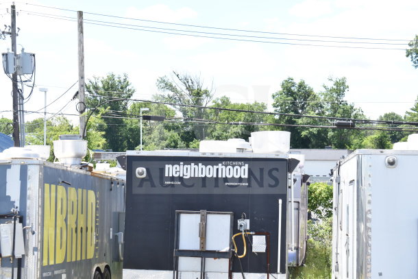 2020 Diamond Cargo 8.5x24 food trailer with grease hood, fryer, and refrigeration. Good condition, visible branding.