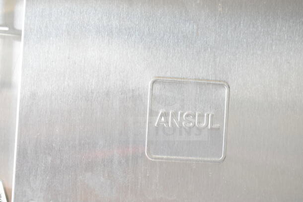 "Ansul" label on a 2020 Ford F59 food truck's suppression system, indicating fire safety feature.