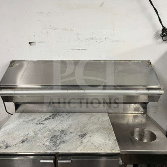Marsal 68" Supreme Refrigerated Pizza Prep Table, model D68, granite top, stainless steel, excellent condition.