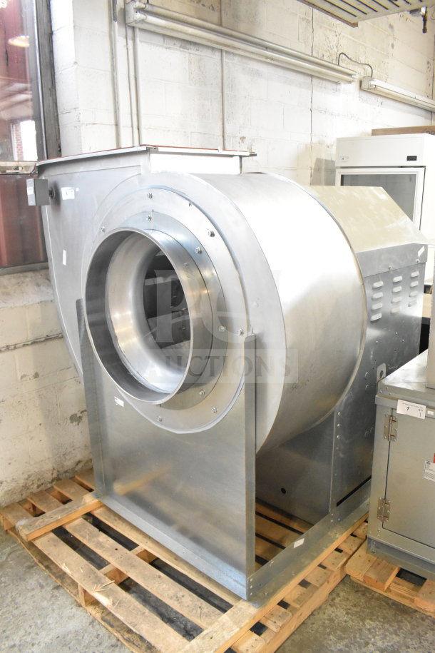CaptiveAire USBI30BDHP-RM commercial power ventilator, stainless steel, excellent condition, industrial exhaust fan.