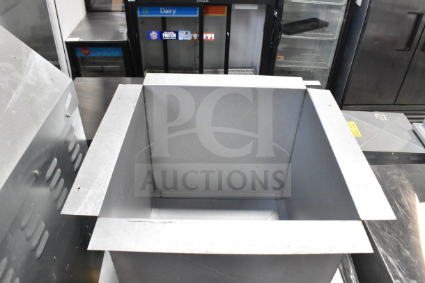 CaptiveAire A1-G10 commercial power ventilator, metal finish, good condition, square design, visible mounting flanges.