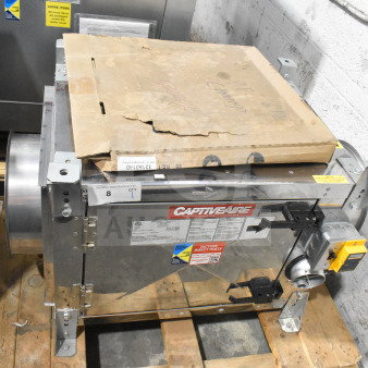 CaptiveAire SIF11DD-SS power ventilator/exhaust fan, 115V, 1 phase, includes visible factory labels and specifications.