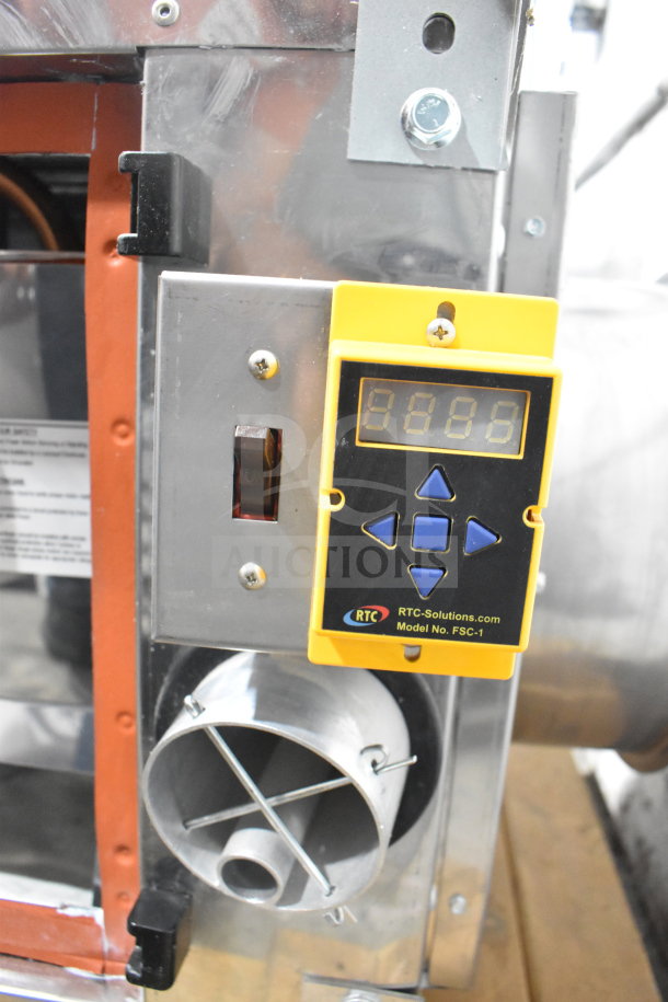CaptiveAire SIF11DD-SS power ventilator with digital control panel, stainless steel casing, 115 volts, 1 phase.